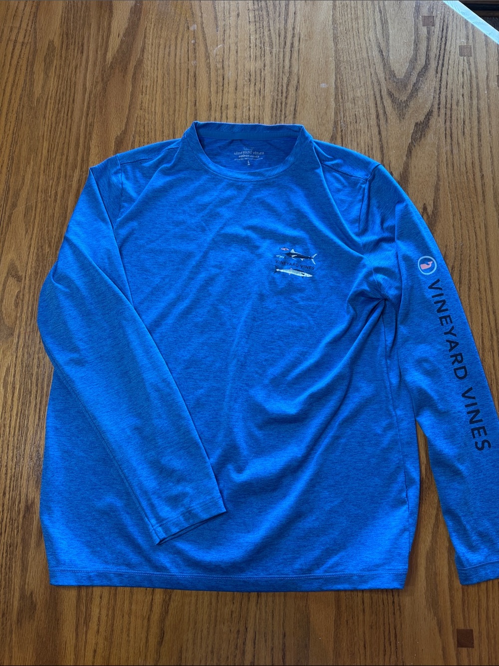 Vineyard Vines Men's Long-Sleeve Performance Tee - Royal Blue
